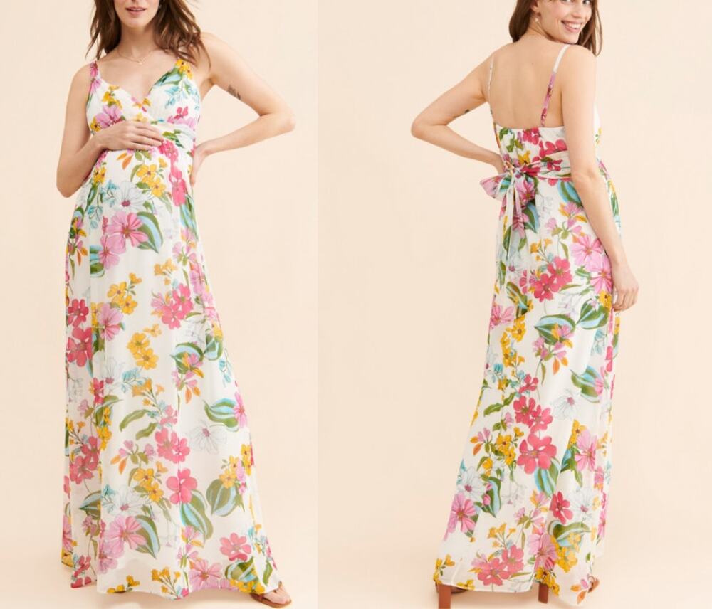Pietro Brunelli Maternity Murano Floral Dress Size M